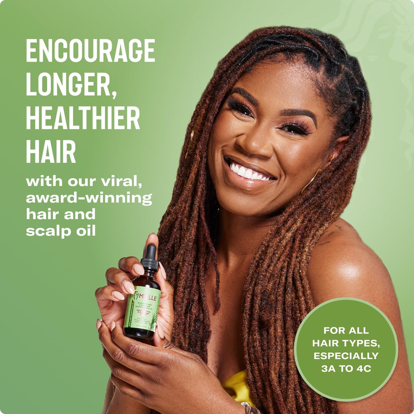 Mielle Organics Rosemary Mint Strengthening Hair Oil and Shampoo