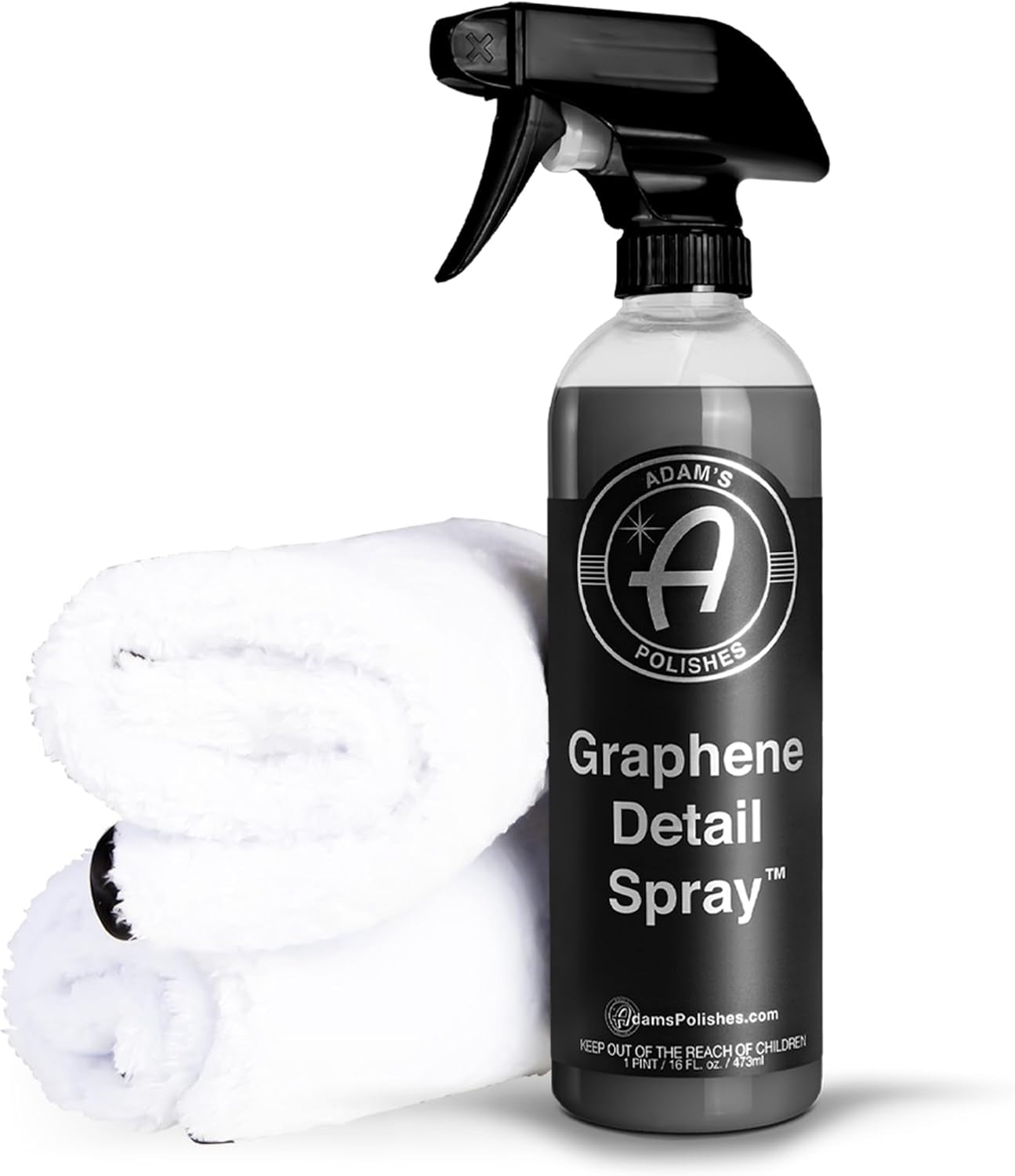 Adam'S Polishes Graphene Detail Spray (16 Fl Oz) - Extend Protection of Waxes, Sealants, & Coatings | Waterless Detailer for Car Detailing | Clay Bar, Drying Aid, Add Ceramic Graphene Protection